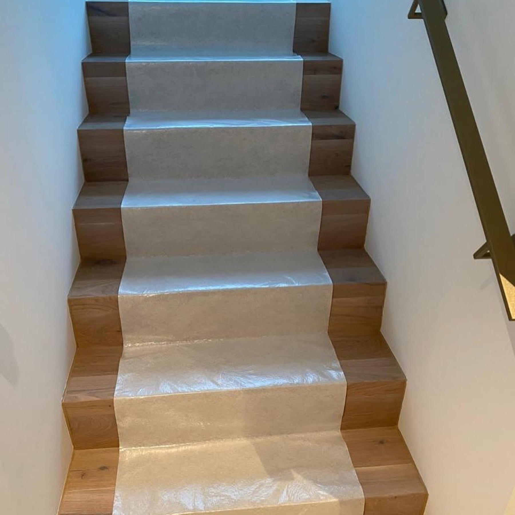Geschützte Treppe während eines Umzugs